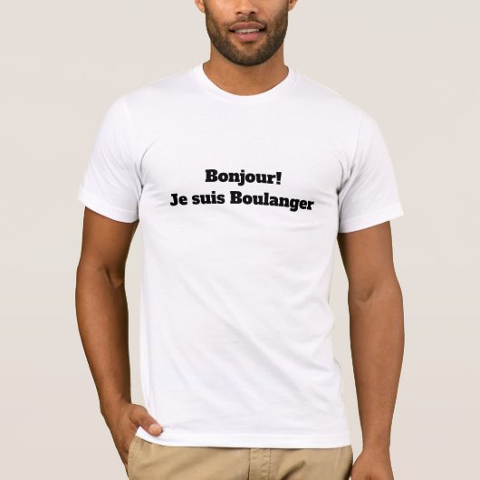 T-Shirt pour le boulanger (Devant)
