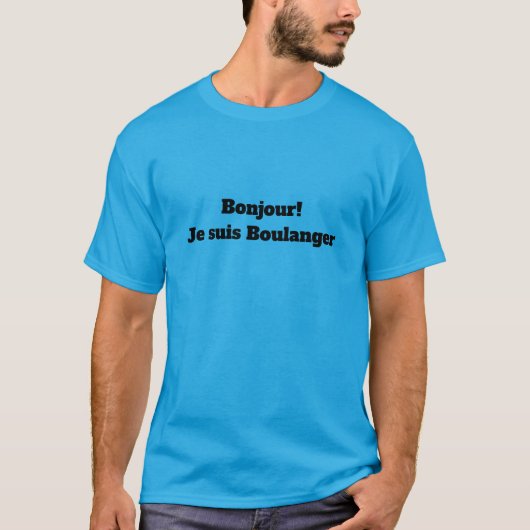 T-Shirt pour le boulanger (Devant)