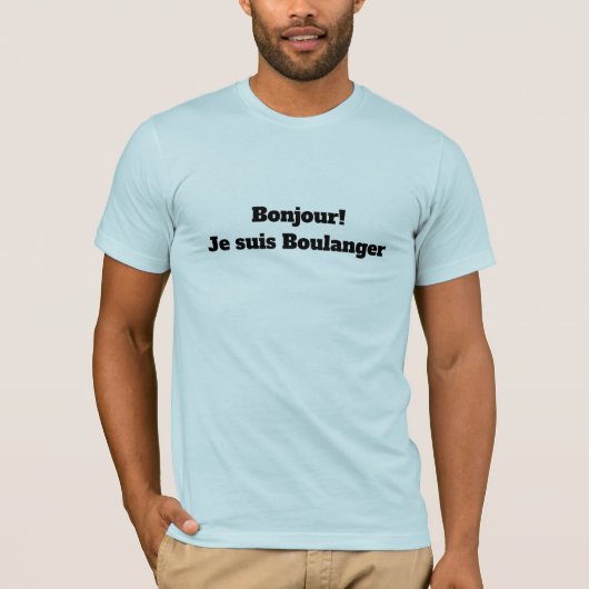 T-Shirt pour le boulanger (Devant)