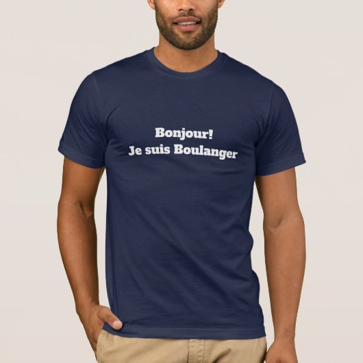 T-Shirt pour le boulanger (Devant)