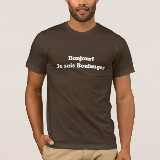 T-Shirt pour le boulanger (Devant)