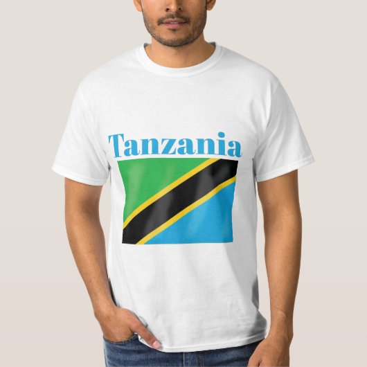 T-shirt pour le drapeau tanzanien (Devant)
