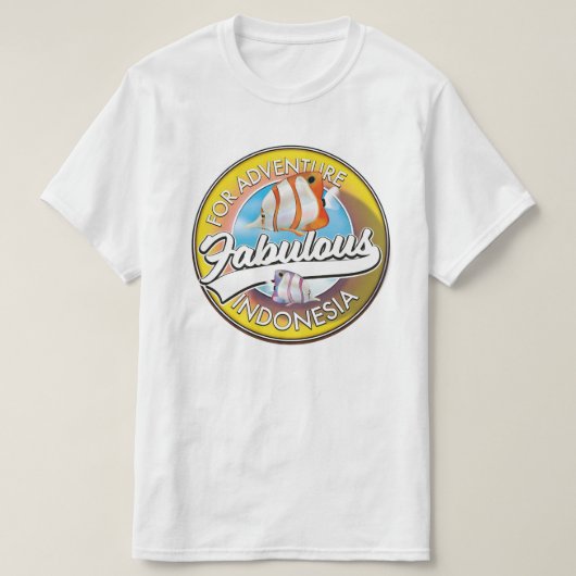 T-shirt Pour le logo de l'Indonésie fabuleuse d'aventure (Design devant)