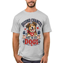 T-shirt pour le meilleur amant de chien de sauveta