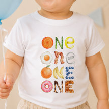 T-Shirt pour le premier anniversaire de bébé Food