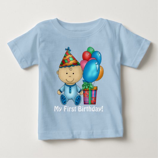t-shirt pour le premier anniversaire du bébé garço (Devant)