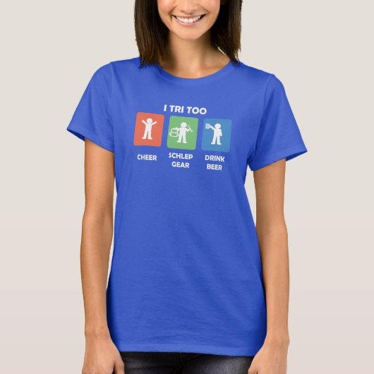 T-shirt Pour le supporter du triathlète (Devant)