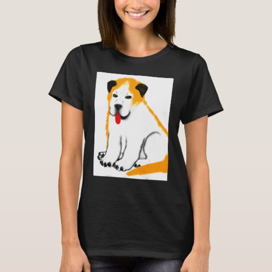 T-shirt Pour Le Ventilateur De Chien À Chien Dans Style D' (Devant)