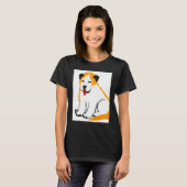 T-shirt Pour Le Ventilateur De Chien À Chien Dans Style D' (Devant entier)