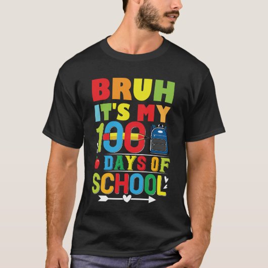 T-shirt pour les 100 jours d'école (Devant)