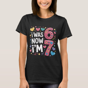 T-shirt pour les 7 ans d'une fille J'avais 6 ans