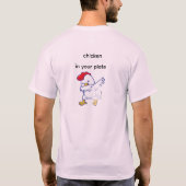 t-shirt pour les amoureux de poulet (Dos)
