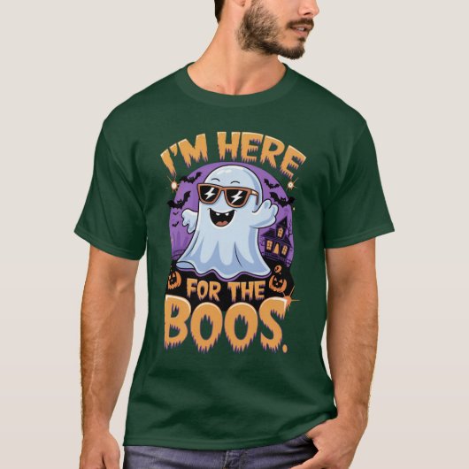 T-shirt Pour les Boos : Vibes de fantômes Cool (Devant)