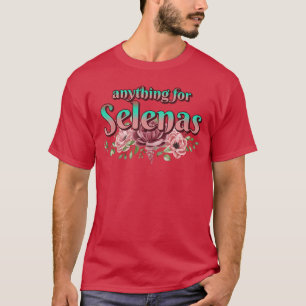T-shirt pour les cadeaux de roses de Selena Musique hispan