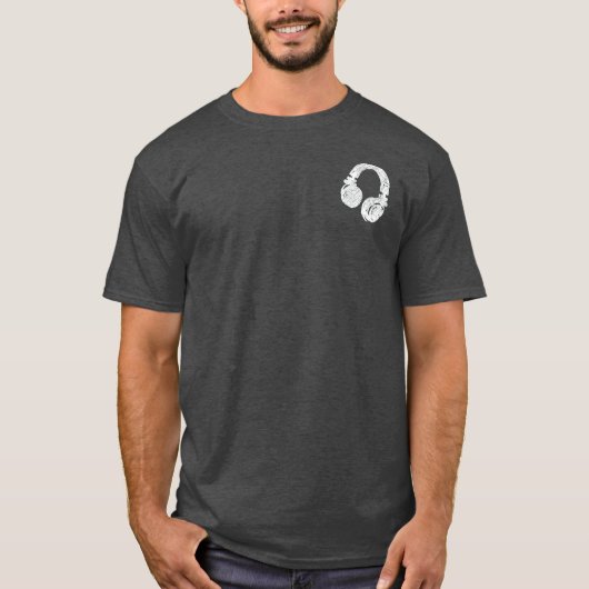 T-shirt pour les écouteurs DJ... (Devant)
