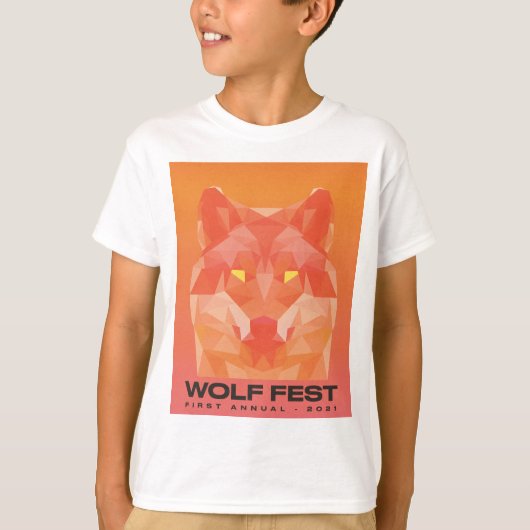 T-shirt pour les enfants de la Fête du loup 2021 (Devant)