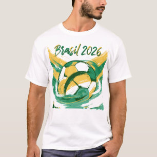 T-Shirt pour les fans de football du Brésil   Fier
