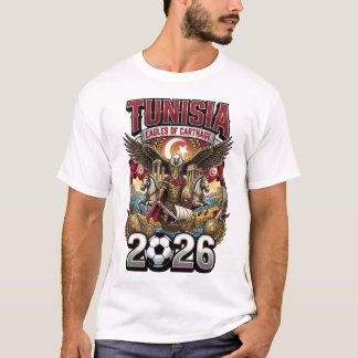 T-shirt pour les fans de la Tunisie 2026