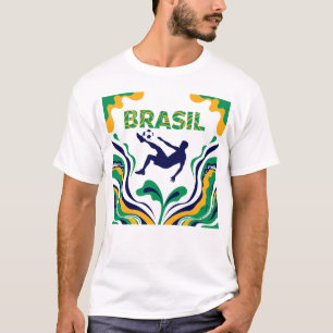 T-Shirt pour les fans du Brésil   Fierté du footba