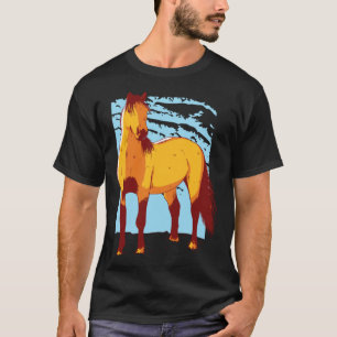 T-shirt pour les filles avec des chevaux Joli Beau Cheval