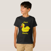 T-Shirt pour les garçons de canard jaune (Devant entier)