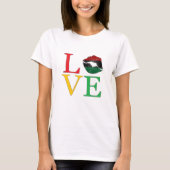 T-Shirt pour les lèvres afrocentriques LOVE (Devant)