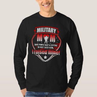 T-shirt Pour les mères de maman militaire élevé Héros D de