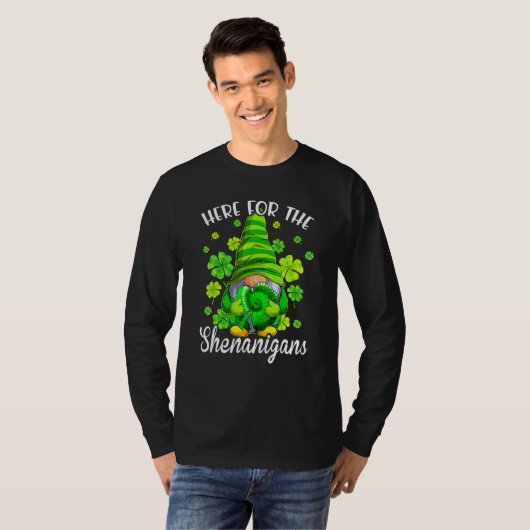 T-shirt Pour les Shenanigans Patrick's Day Gnome (Devant entier)