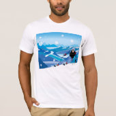 T-Shirt pour les skieurs de descente (Devant)