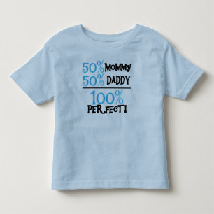 T-shirt Pour Les Tous Petits 100% Parfait Bleu