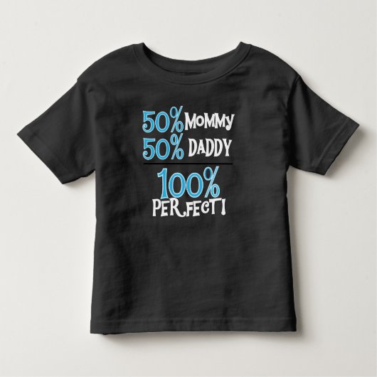 T-shirt Pour Les Tous Petits 100 pour cent perfectionnent le bleu (Devant)