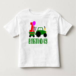 T-shirt Pour Les Tous Petits 1er tracteur anniversaire