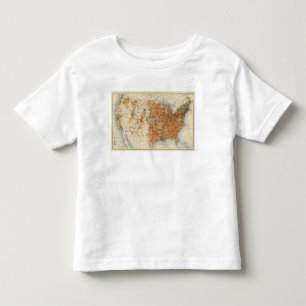 T-shirt Pour Les Tous Petits 25 densités d'augmentation de la population, USA,