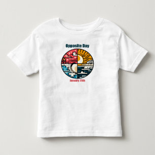 T-shirt Pour Les Tous Petits 25 janvier - Jour opposé