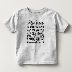 T-shirt Pour Les Tous Petits 2 Corinthiens 12:9 – Ma Grâce Est Suffisante Art
