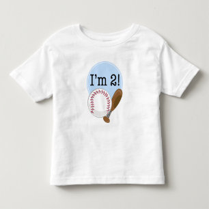 T-shirt Pour Les Tous Petits 2e anniversaire des enfants de baseball