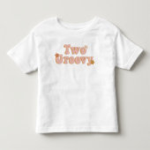 T-shirt Pour Les Tous Petits 2e anniversaire Deux Super rétro Floral (Devant)
