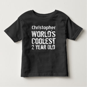 T-shirt Pour Les Tous Petits 2e anniversaire du plus vieux RED de 2 ans