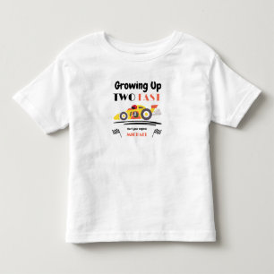 T-shirt Pour Les Tous Petits 2e anniversaire En grandissant trop vite Voiture d