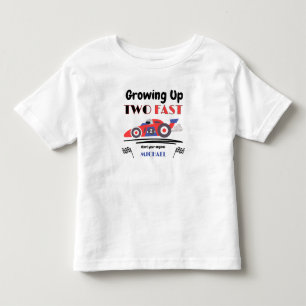 T-shirt Pour Les Tous Petits 2e anniversaire En grandissant trop vite Voiture d