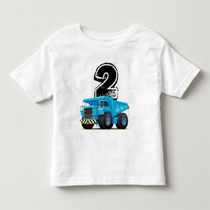 T-shirt Pour Les Tous Petits 2ème anniversaire de camion bleu