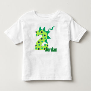 T-shirt Pour Les Tous Petits 2ème chemise de dinosaure d'anniversaire de