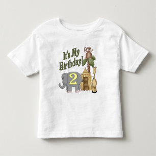 T-shirt Pour Les Tous Petits 2ème Safari d'anniversaire