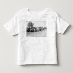 T-shirt Pour Les Tous Petits 3 Cowboys Roping Horses PhotoDakota du Sud