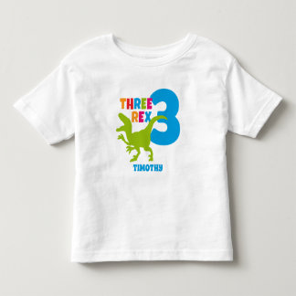T-shirt Pour Les Tous Petits 3 Rex personnalisé