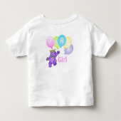 T-shirt Pour Les Tous Petits 3e anniversaire Fille Princesse Ours (Dos)