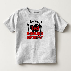 T-shirt Pour Les Tous Petits 3ème Anniversaire de bowling