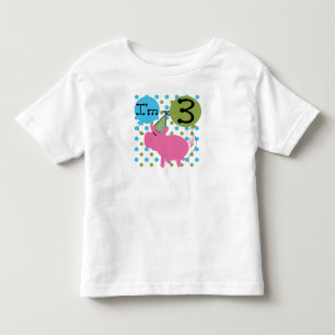T-shirt Pour Les Tous Petits 3ème anniversaire de porc