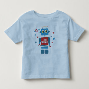 T-shirt Pour Les Tous Petits 3ème anniversaire de robot