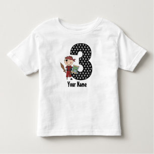T-shirt Pour Les Tous Petits 3ème Chemise personnalisée par pirate